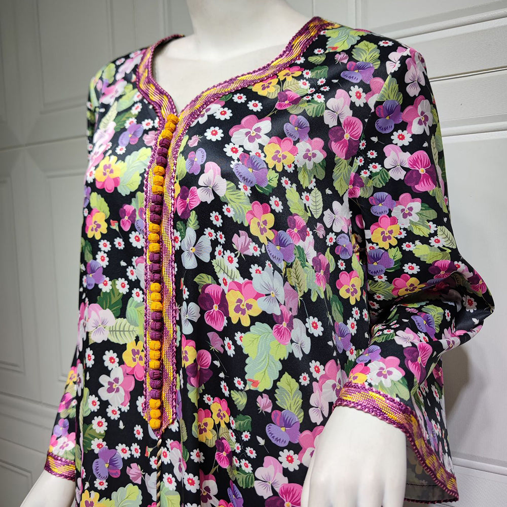 جلابية دراعة مشجرة انيقة - Lagonna | لاقونا جلابية دراعة مشجرة انيقة - Lagonna | لاقونا