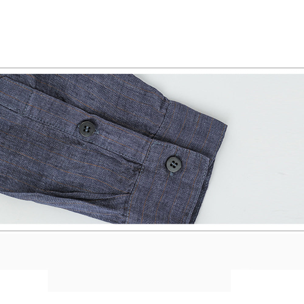 قميص كتان رجالي لون كحلي - Lagonna | لاقونا قميص كتان رجالي لون كحلي - Lagonna | لاقونا