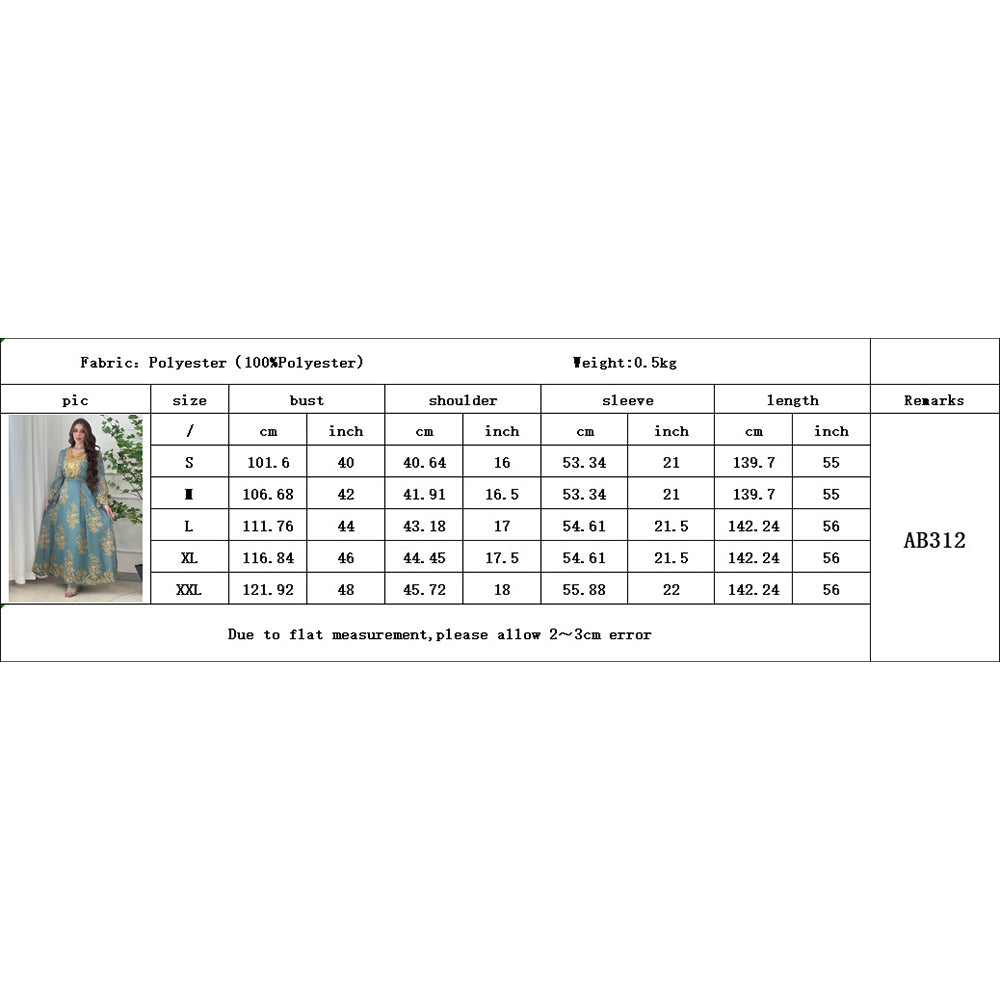 جلابية تطريز ذهبي مع حزام - Lagonna | لاقونا جلابية تطريز ذهبي مع حزام - Lagonna | لاقونا