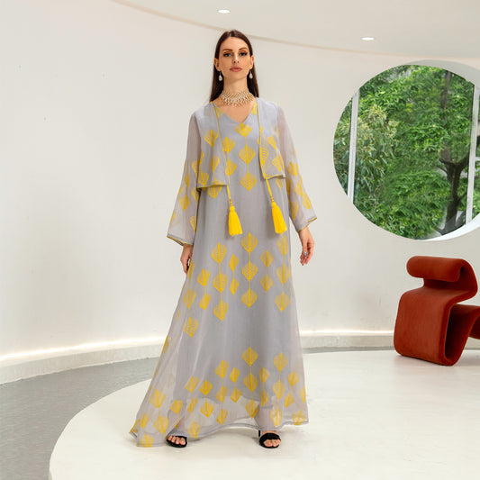 جلابية فستان مع تصميم سديري - Lagonna | لاقونا