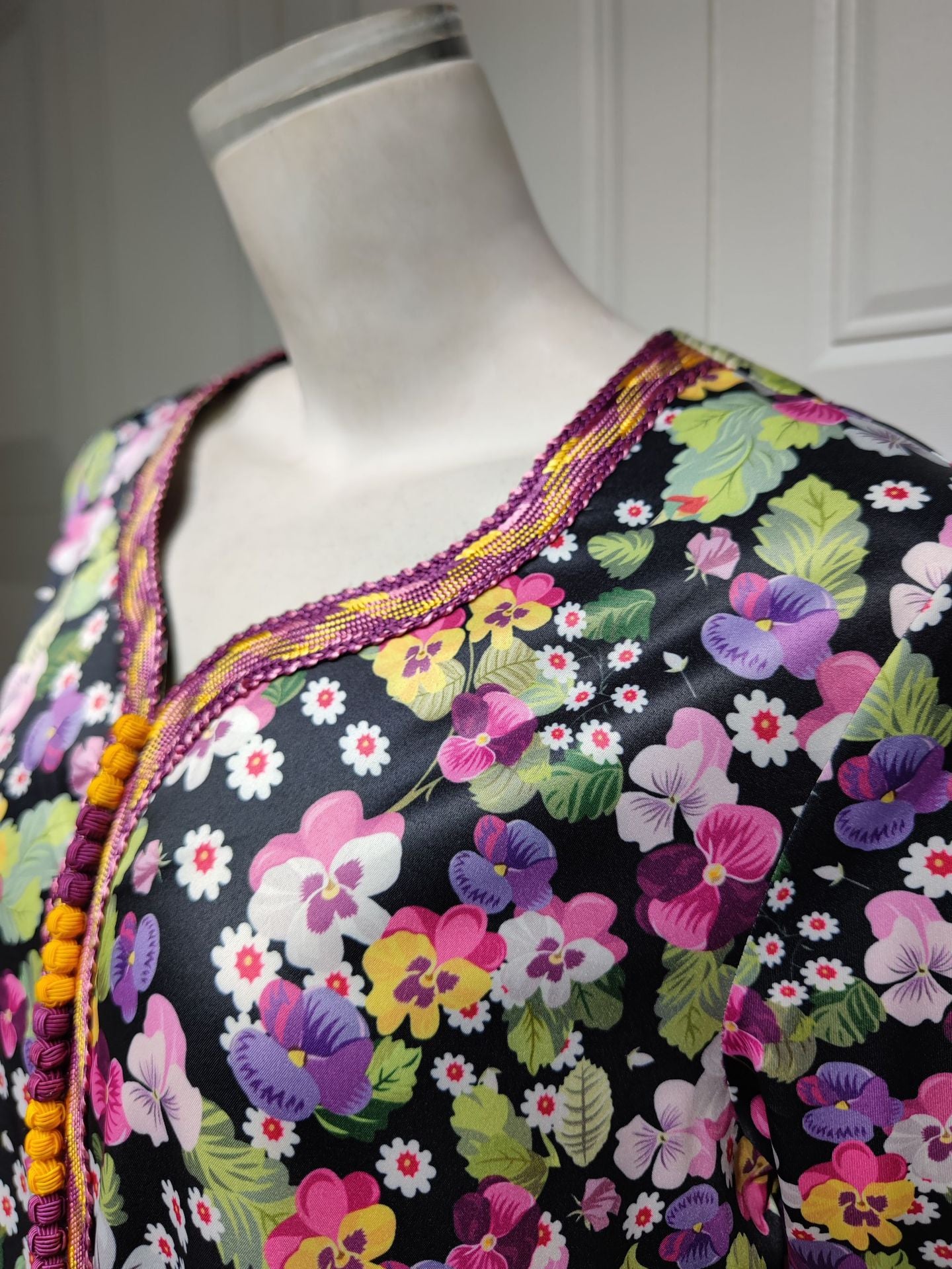 جلابية دراعة مشجرة انيقة - Lagonna | لاقونا جلابية دراعة مشجرة انيقة - Lagonna | لاقونا