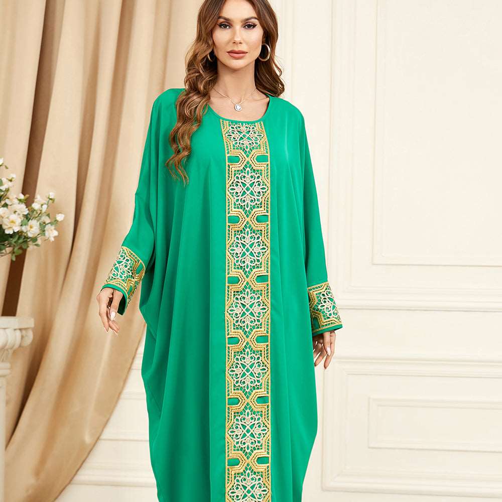 جلابية تصميم دراعة تطريز ذهبي جلابية تصميم دراعة تطريز ذهبي