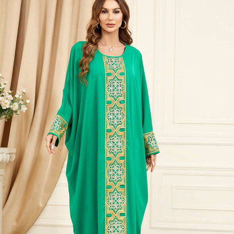 جلابية تصميم دراعة تطريز ذهبي جلابية تصميم دراعة تطريز ذهبي