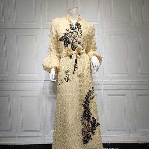 جلابية دراعة انيقة مع حزام - Lagonna | لاقونا جلابية دراعة انيقة مع حزام - Lagonna | لاقونا