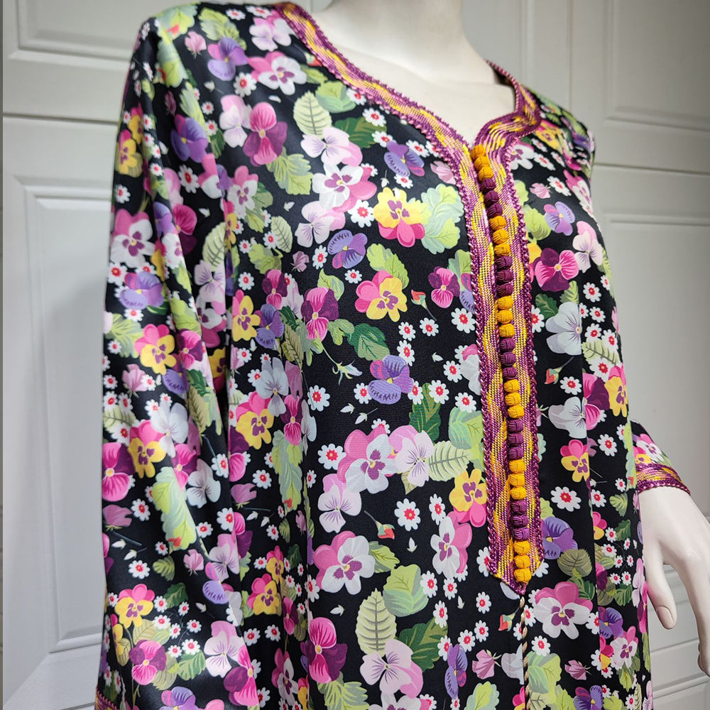 جلابية دراعة مشجرة انيقة - Lagonna | لاقونا جلابية دراعة مشجرة انيقة - Lagonna | لاقونا