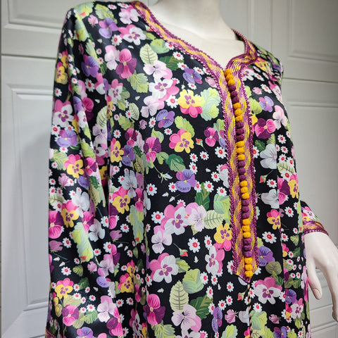 جلابية دراعة مشجرة انيقة - Lagonna | لاقونا جلابية دراعة مشجرة انيقة - Lagonna | لاقونا