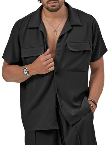 طقم قميص وشورت رجالي كاجوال موديل جديد طقم قميص وشورت رجالي كاجوال موديل جديد