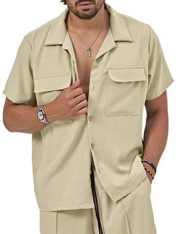 طقم قميص وشورت رجالي كاجوال موديل جديد طقم قميص وشورت رجالي كاجوال موديل جديد