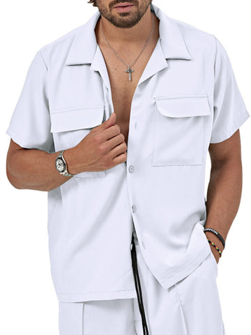 طقم قميص وشورت رجالي كاجوال موديل جديد طقم قميص وشورت رجالي كاجوال موديل جديد