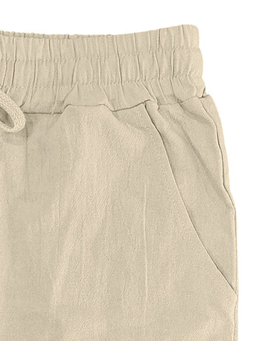 طقم كتان رجالي قميص وبنطال طويل طقم كتان رجالي قميص وبنطال طويل