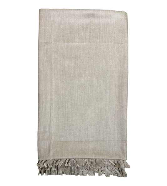 شال كشميري سادة طويل لون بني فاتح - Lagonna | لاقونا