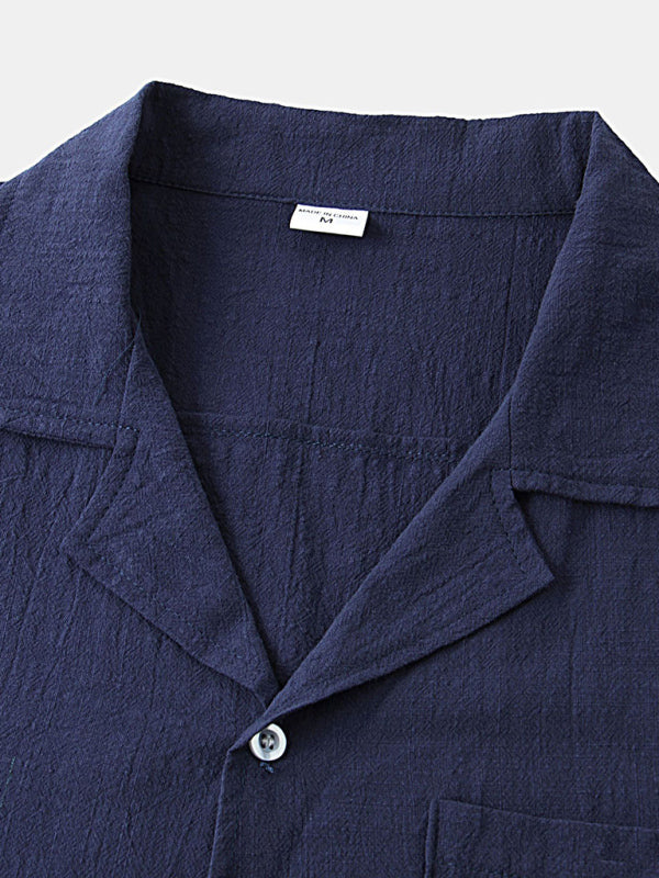 قميص كم قصير و شورت رجالي من الكتان - Lagonna | لاقونا قميص كم قصير و شورت رجالي من الكتان - Lagonna | لاقونا