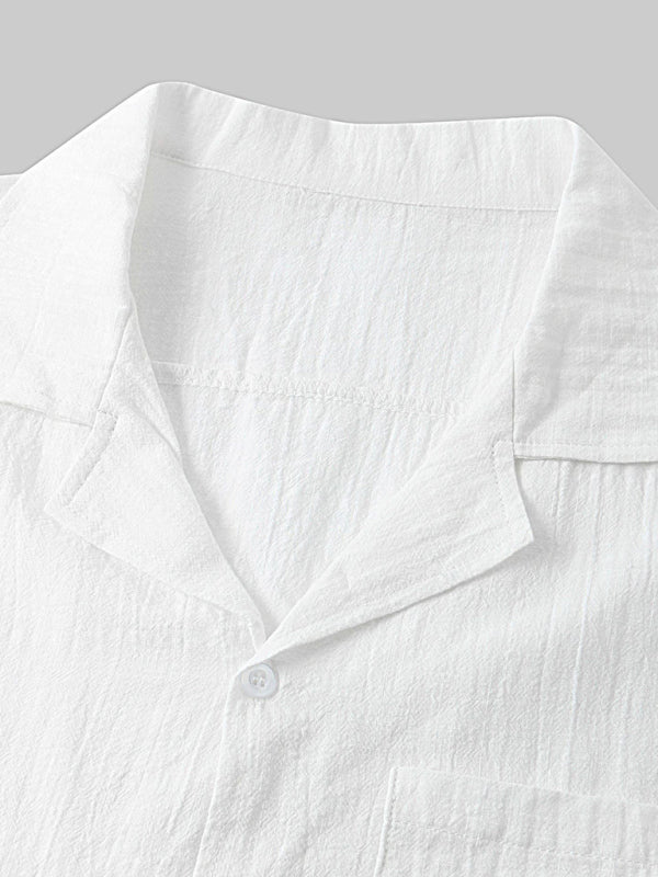 قميص كم قصير و شورت رجالي من الكتان - Lagonna | لاقونا قميص كم قصير و شورت رجالي من الكتان - Lagonna | لاقونا