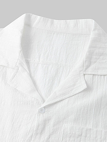 قميص كم قصير و شورت رجالي من الكتان - Lagonna | لاقونا قميص كم قصير و شورت رجالي من الكتان - Lagonna | لاقونا