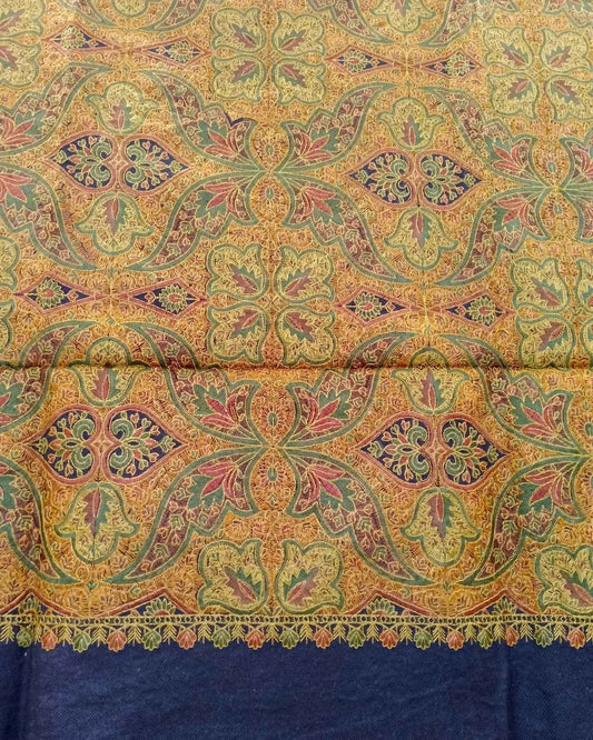 شال كشميري فاخر مطرز بالكامل طول مترين