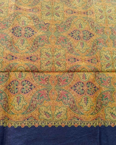 شال كشميري فاخر مطرز بالكامل طول مترين