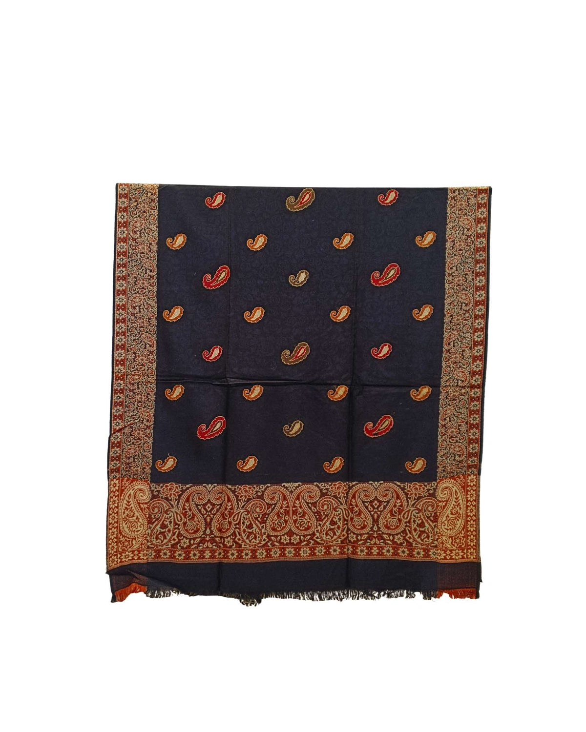 شال شتوي كشميري فاخر اسود