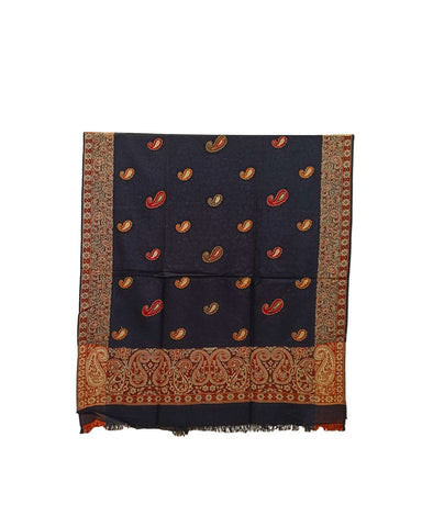 شال شتوي كشميري فاخر اسود