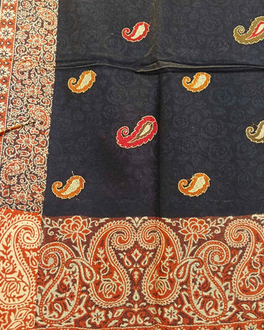 شال شتوي كشميري فاخر اسود