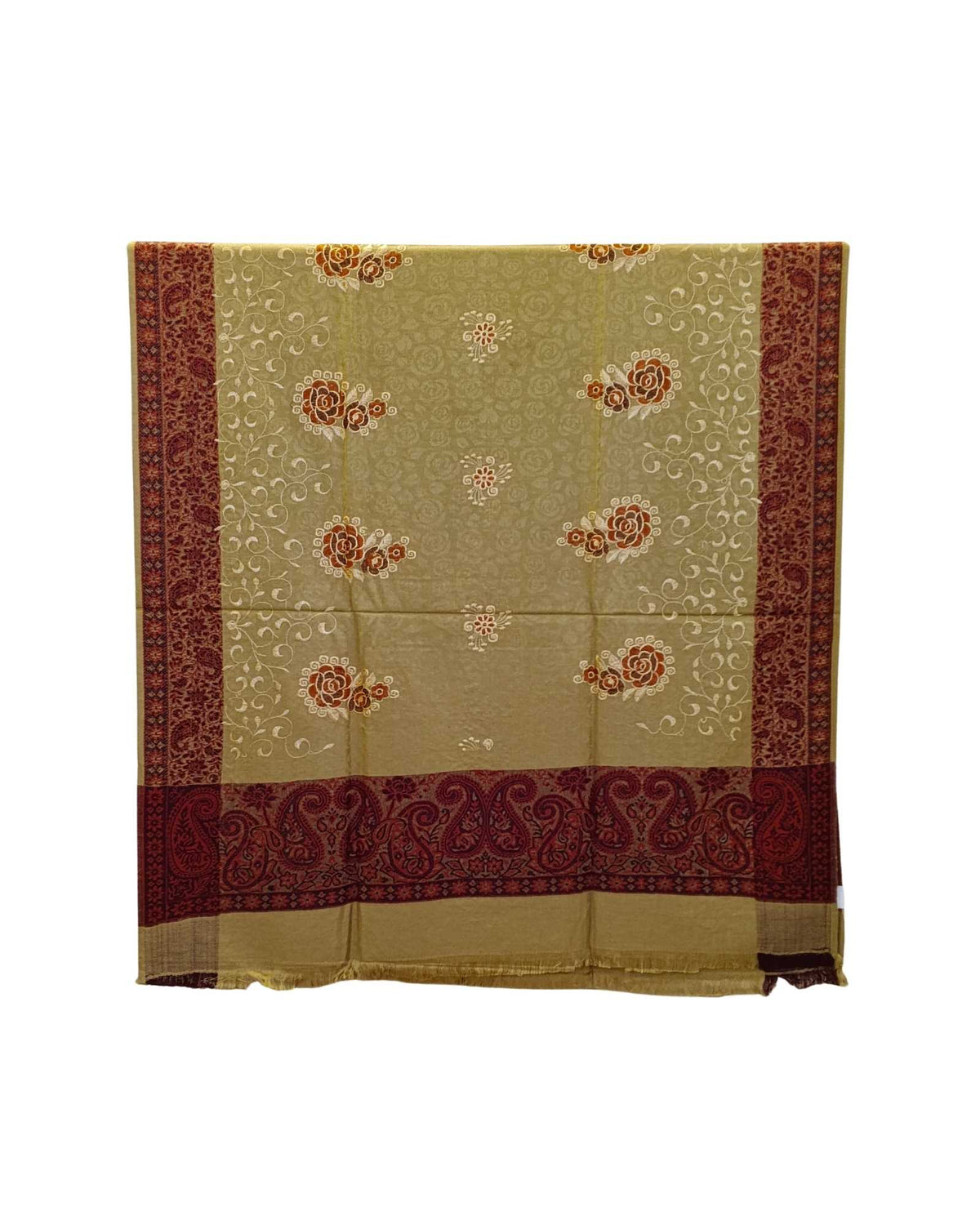 شال كشميري بني فاخر