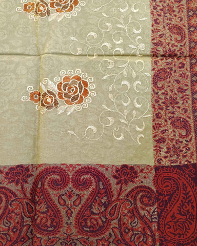 شال كشميري بني فاخر