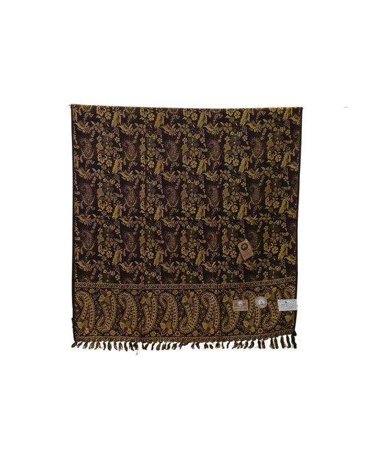 شال كشميري عودي بوجهين طول مترين