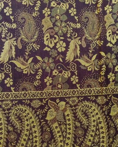 شال كشميري عودي بوجهين طول مترين