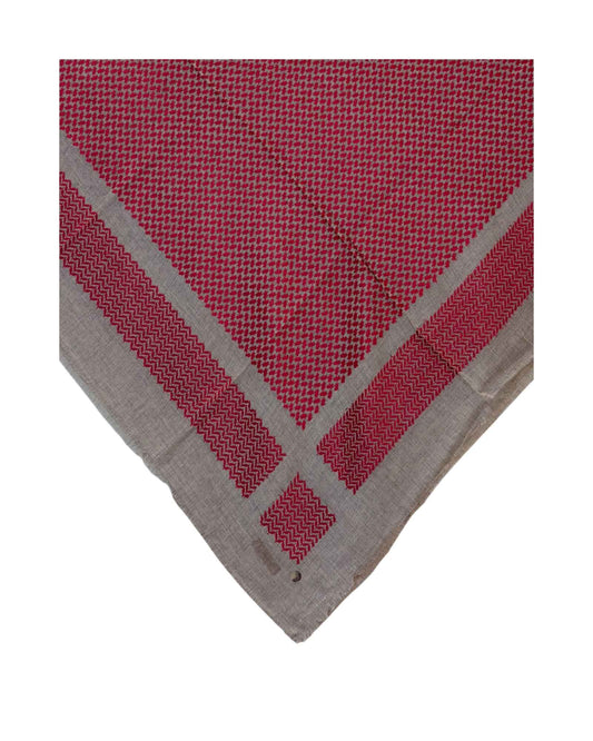 شماغ شتوي احمر غامق صوف