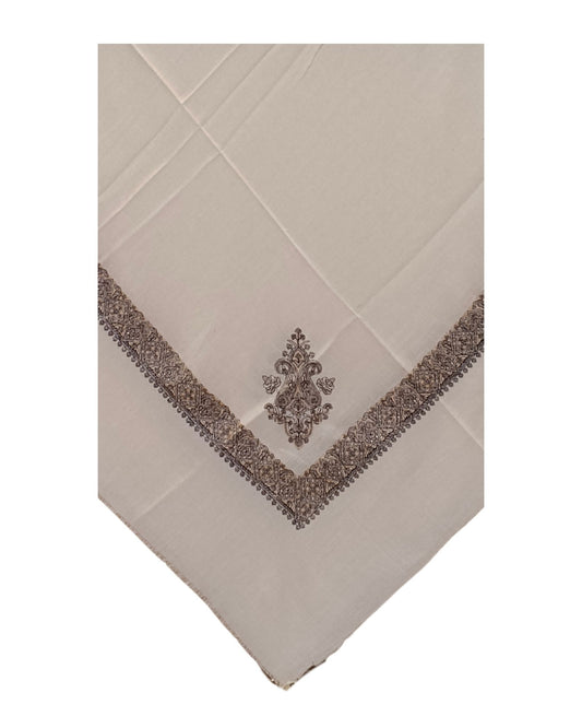 شماغ كشميري سكري مطرز بالاصفر